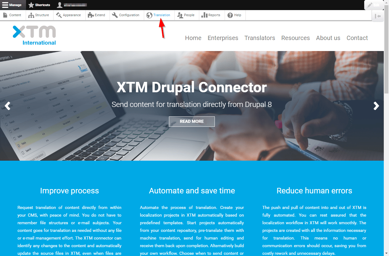 translation provider in Drupal 8