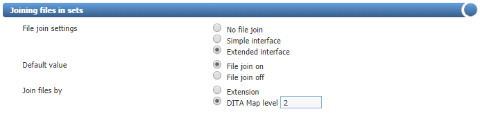 How to enabl file joining DITA map level