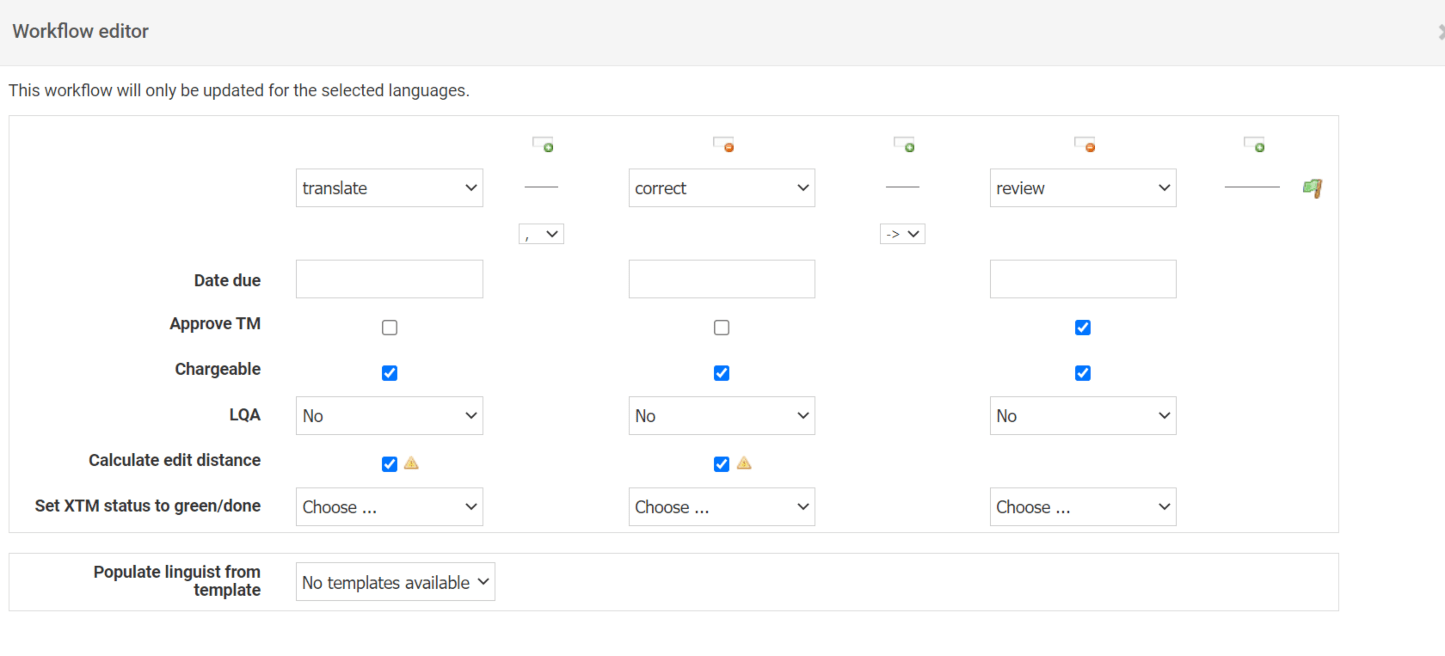 Edit Distance Workflow Editor XTM Cloud